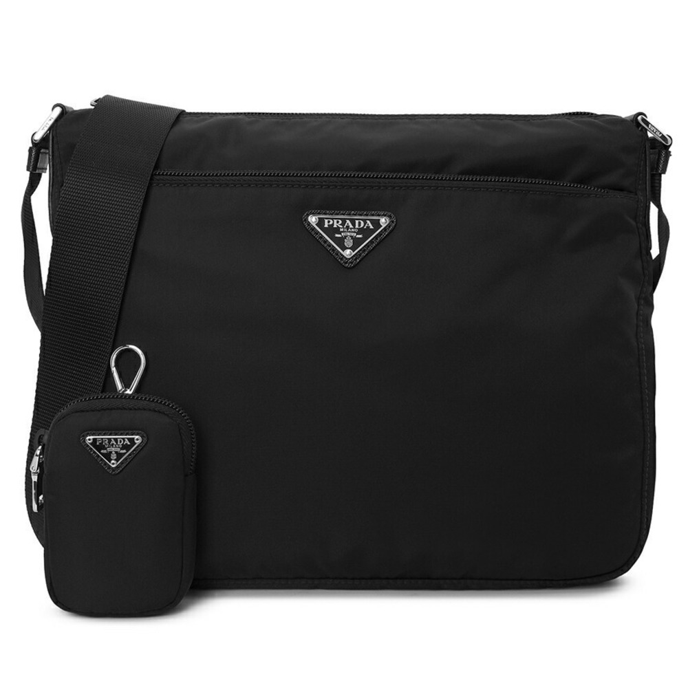 Prada Logo Nylon Shoulder Bag Re - Picture 2 of 10